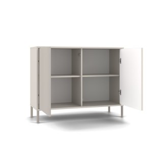 Komoda KAMARO 2D SLIM KASZMIR Lamele Front Ryflowany