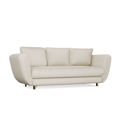 SOFA SARIS BEŻOWY NOGA ZŁOTA