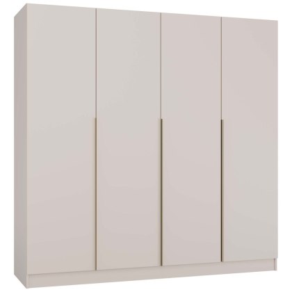 SZAFA SENSO 4D 200 CM 4 DRZWI ZŁOTE UCHWYTY DO SALONU SYPIALNI KASZMIR BEŻ