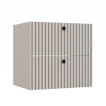 SZAFKA POD UMYWALKĘ TIGO 60 2S KASZMIR 2 SZUFLADY RYFLOWANY FRONT WISZĄCA