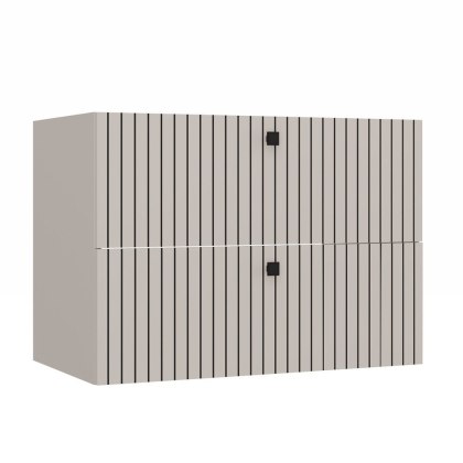 SZAFKA POD UMYWALKĘ TIGO 80 2S KASZMIR 2 SZUFLADY RYFLOWANY FRONT WISZĄCA