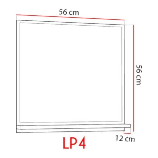 Lustro łazienkowe LUPO LP4 dąb artisan