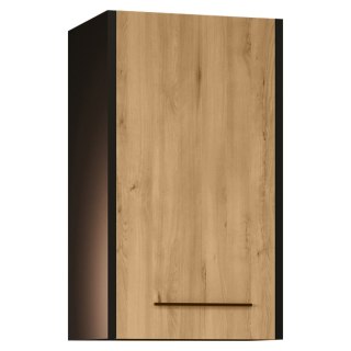 Szafka łazienkowa wisząca SLIM SL4 czarny / dąb artisan