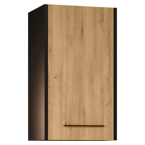 Szafka łazienkowa wisząca SLIM SL4 czarny / dąb artisan