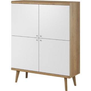 Komoda PIRMO 06 dąb riviera / biały
