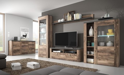 Komoda RTV LORAN LO41 satin nussbaum / touchwood