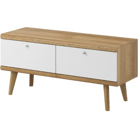 Szafka RTV PIRMO 01 dąb riviera / biały
