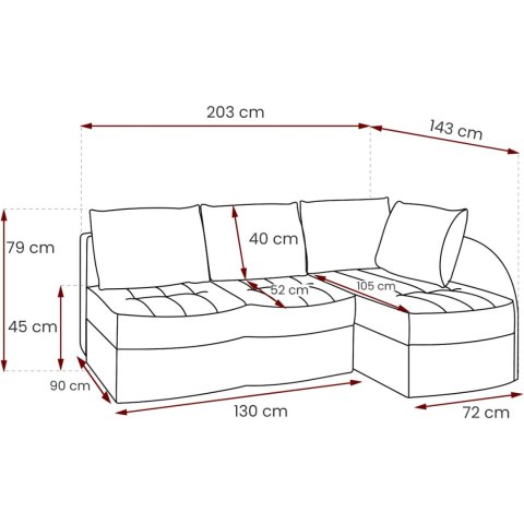 Narożnik POKUS alcala 14 + neptun 03 prawy