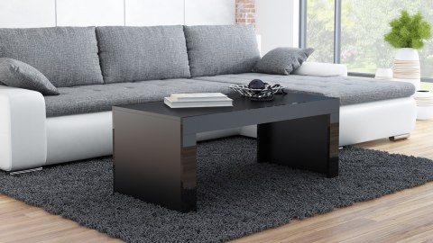 Ława TESS 120 czarny / czarny połysk