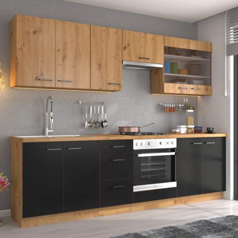 Front do zmywarki 60 MADERA 33 dąb artisan / czarny