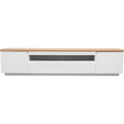 Komoda RTV ENO 200 biały / dąb artisan