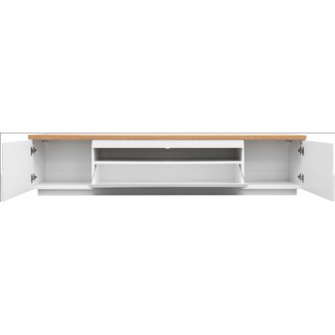Komoda RTV ENO 200 biały / dąb artisan