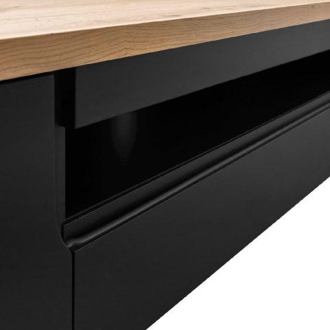 Komoda RTV ENO 200 czarny mat / dąb artisan