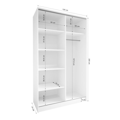 Szafa otwarta MERV K1 120 kaszmir