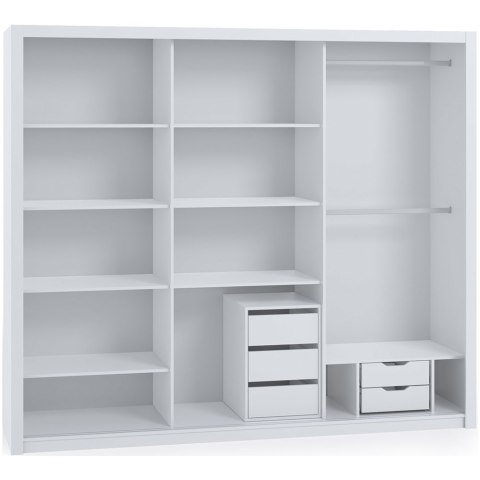 Szafa przesuwna z lustrem VISTA 250 dąb artisan