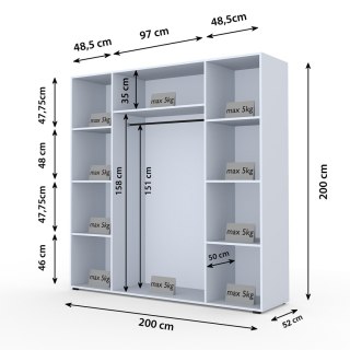 Szafa CABO 200 biała