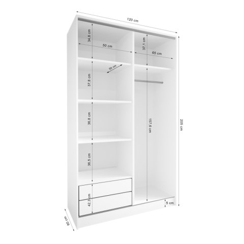 Szafa otwarta MERV K7 120 kaszmir