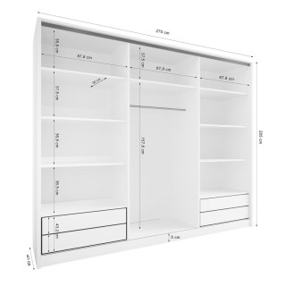 Szafa otwarta MERV K7 270 szara