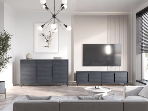 Komoda RTV stojąca ETNI 40 dąb carbon