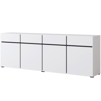 Komoda CROSI 25 biały / czarny