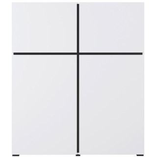 Komoda CROSI 76 biały / czarny