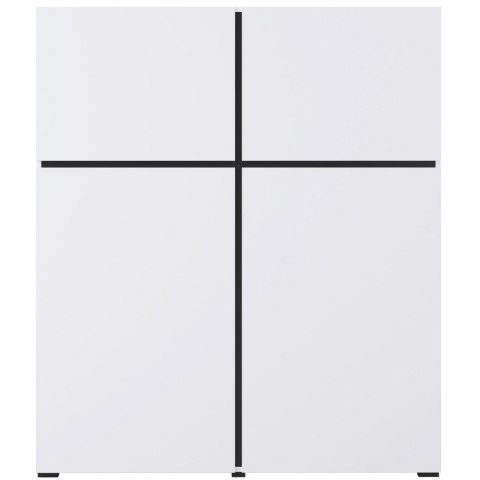 Komoda CROSI 76 biały / czarny