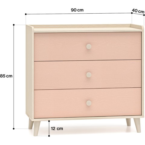 Komoda EVE 06 piasek pustyni / millenial pink