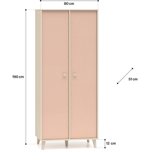Meble systemowe EVE 2 piasek pustyni / millenial pink