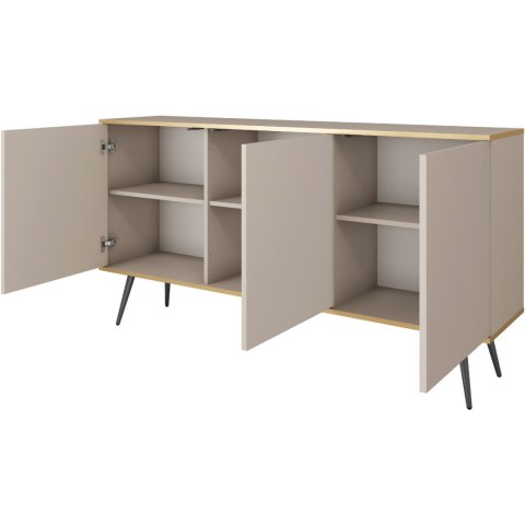Komoda ARA K160 czarny + złoty
