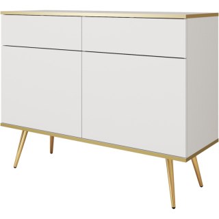 Komoda ARA KSZ107 biały + złoty
