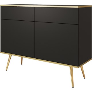 Komoda ARA KSZ107 czarny + złoty