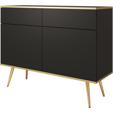 Komoda ARA KSZ107 czarny + złoty