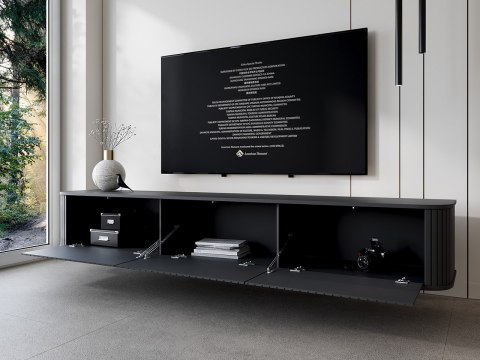 Komoda RTV wisząca ZYLIO 215 Czarny