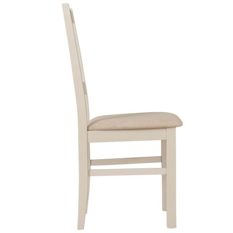Krzesło w kolorze cashmere DK17 z beżową tkaniną 21A