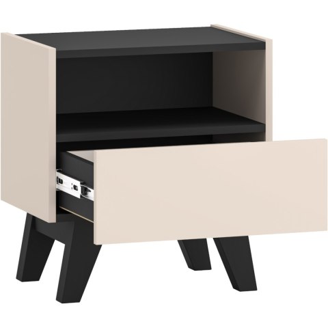 Szafka nocna SABLE 06 kaszmir / czarny
