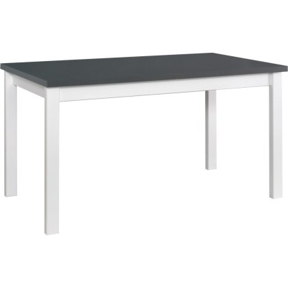 Stół DS37 80x140/180 grafit laminat / biały