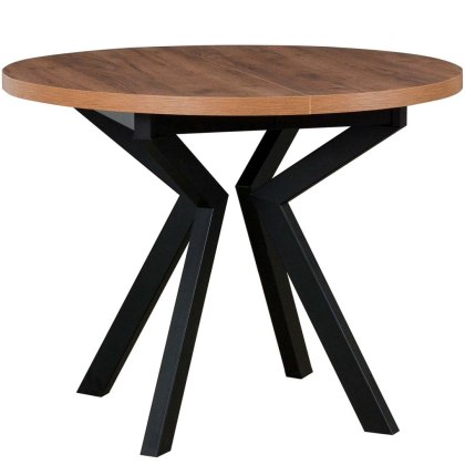 Stół DS59 orzech laminat / czarny