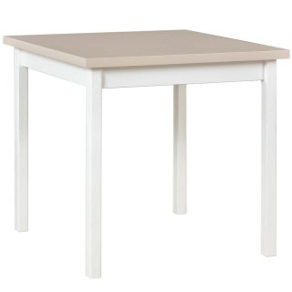 Stół DS9 80x80 kaszmir laminat / biały