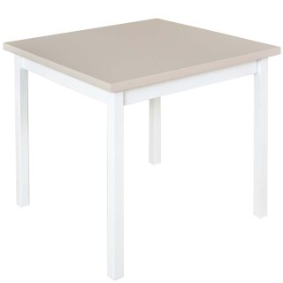 Stół DS9 80x80 kaszmir laminat / biały