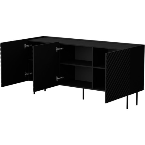 Komoda TESSI 165 3D czarny