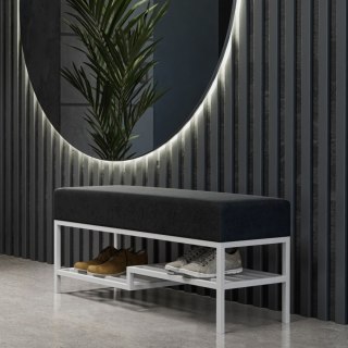 Ławka tapicerowana ARAD 100cm biały / kronos 07