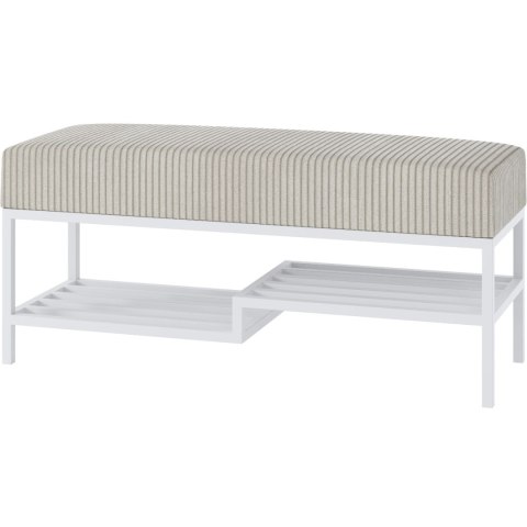 Ławka tapicerowana ARAD 100cm biały / poso 100