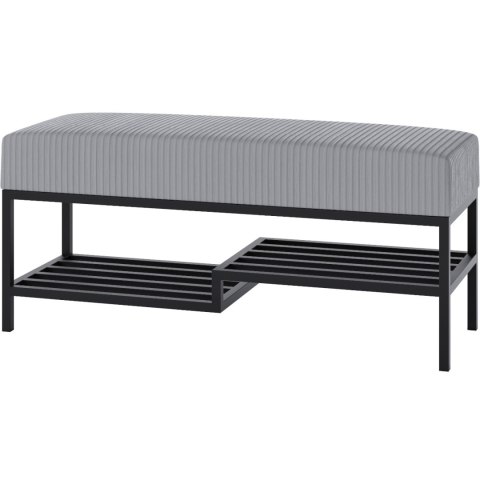 Ławka tapicerowana ARAD 100cm czarny / poso 55