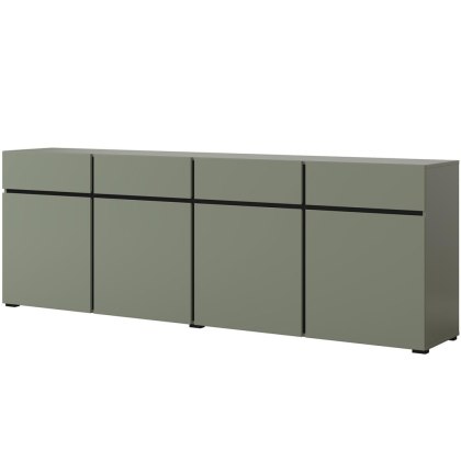Komoda CROSI 25 zielony / czarny