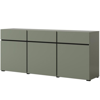 Komoda CROSI 43 zielony / czarny