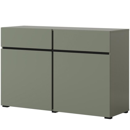Komoda CROSI 45 zielony / czarny