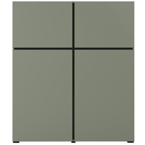 Komoda CROSI 76 zielony / czarny