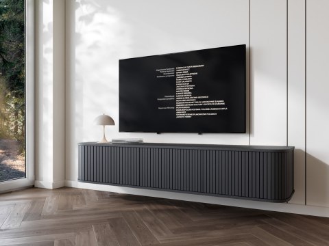 Komoda RTV wisząca ZYLIO 165 czarny