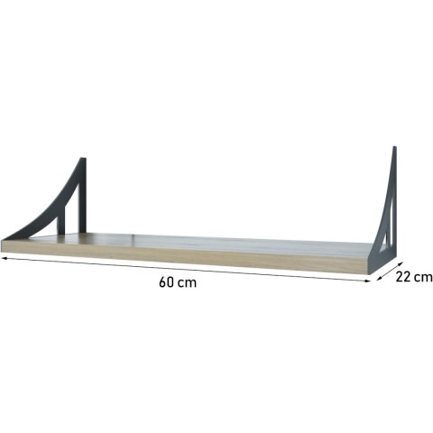 Półka JULIA 60cm dąb lancelot