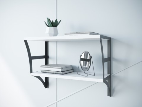 Półka JULIA DUO 60cm biały